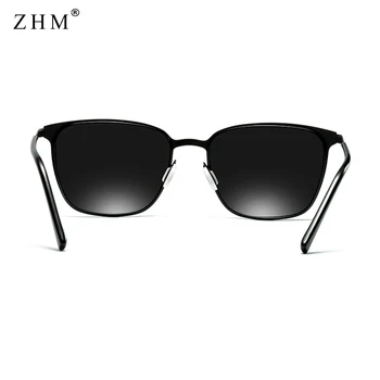 2020 New Sosire Elegant Polarizat ochelari de Soare Barbati Pătrat Cadru Metalic Gri Ochelari moda Barbati Driver de conducere ochelari de soare UV400