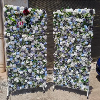 SPR MOQ mici nuntă frumoasă fundal decorativ paneis flori artificiale panou de perete