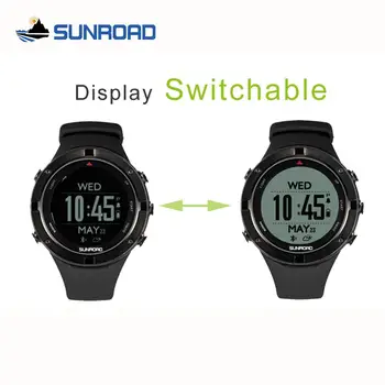 Sunroad ceas pentru sport cu GPS heart rate altimetru digital ceas de mână inteligent apei rezistent la apa Usb de Încărcare în aer liber, Înot Run
