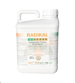 Fitogal Radikal Verde Ultra Plus. Envase 5 L. Herbicida acción total sistémico nu Reziduale para el control de malezas