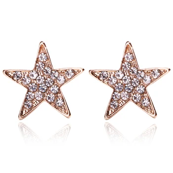 Moda Cristal Nou Pentagrama Steaua Ciucure Mini Broșă Pin pentru Costum Camasa Guler Ace și Broșe Insigna de Rever Bărbați Accesorii