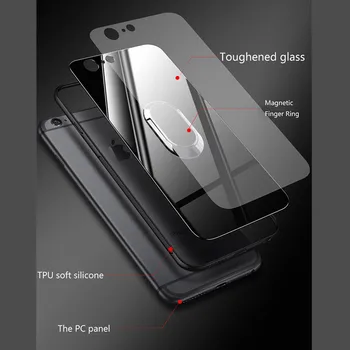 Sticla Caz Magnetic Pentru Xiaomi Mi 10 Pro 9 9M 8 SE 8 Lite CC9 A3 A2 6X 5X A1 Mi Note Pro 10 10 Lite se Amestecă 2S Mix3 Acoperi