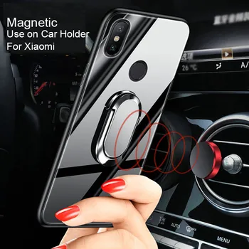 Sticla Caz Magnetic Pentru Xiaomi Mi 10 Pro 9 9M 8 SE 8 Lite CC9 A3 A2 6X 5X A1 Mi Note Pro 10 10 Lite se Amestecă 2S Mix3 Acoperi