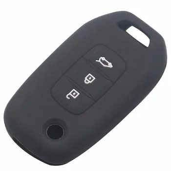 10X Nou Silicon Cheie de Mașină Caz Acoperire Titular pentru Renault Duster Megane Duster Sandero Kangdoo Captur Twingo 3 butoane cheie auto Piele