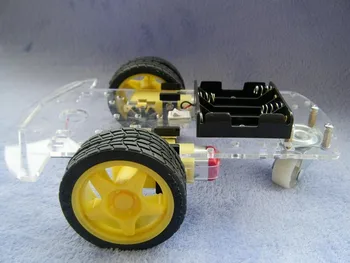 Noul Motor Robot Inteligent Auto Chassis Kit Viteză Encoder Cutie Baterie 2WD Pentru Arduino Transport Gratuit