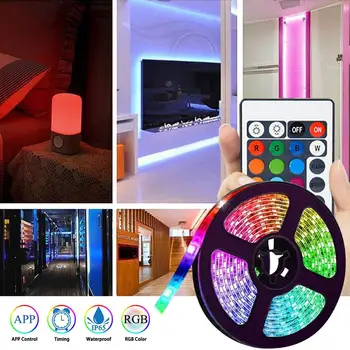 16.4 ft 150LED Alexa Smart Home WIFI Wireless RGB Impermeabil Benzi Lumina de Neon Kit de Comandă Vocală Bandă de Lumină