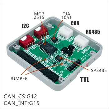 M5Stack Nouă COMUNICARE Modulul Extinde RS485/TTL POATE/I2C Port cu MCP2515 TJA1051 SP3485 Placa de Dezvoltare Arduino Kit EP32