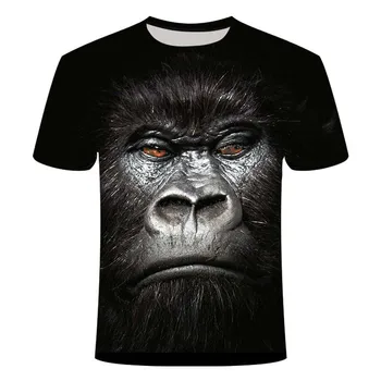 Vara Imprimate 3D Bărbați 2020 Animal Maimuta T-shirt cu Maneci Scurte de Design Amuzant Top Casual T-shirt de sex Masculin tricou Marimea XXS-6XL