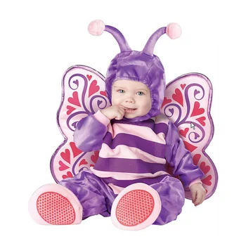 Halloween petrecere de ziua cosplay 6-30 luni, copilul copii fată fluture violet costum salopeta pălărie pantof Copilul Vladan