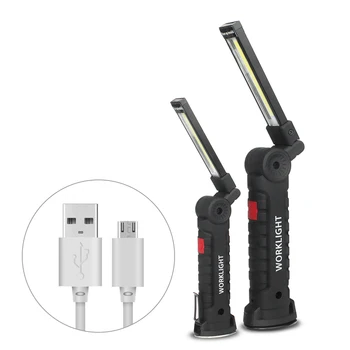 VBS Ultra Puternic Lanterna Led-uri Mini USB Reîncărcabilă Lanterna cu Magnet Puternic COB Portabil Linternas Lampa de Lucru cu Led-uri Lumina