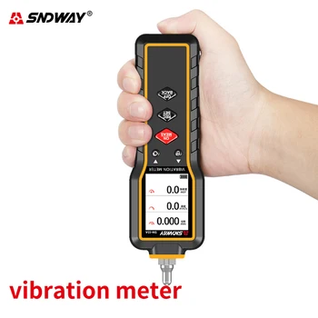 Sndway Inalta Precizie Portabil Vibrații Meter Digital cu Analizor de Vibrații tester Viteză/de accelerare/de Măsurarea deplasării