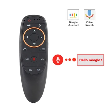 G10 Voce de la Distanță de Control 2.4 G Wireless Air Mouse Microfon, Giroscop IR de Învățare pentru Android tv box PRO H96Max X96 mini