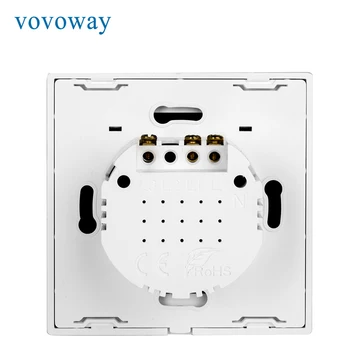 Vovoway touch comutator geam panou de perete autocolant de instalare 2gang UE standard comutator pentru întreruperea