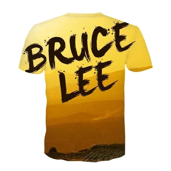 Noul Bruce Lee Chineză Kung Fu seria imprimate T-shirt pentru bărbați vară 3DT cămașă bărbați și femei casual moda T-shirt T-shirt