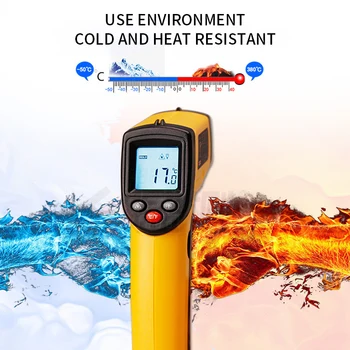 Non-Contact IR Portabile cu Laser Infraroșu Digital Non-contact Termometru Digital cu Infrarosu Tester de Temperatura Display LCD