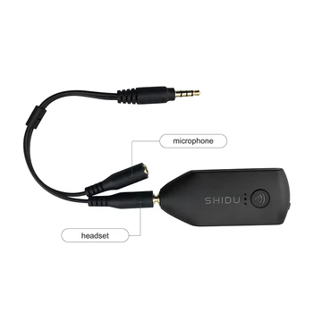 NOI SHIDU UHF Wireless Căști cu Microfon Handheld Mic Sistem Portabil 3.5/6.5 mm Plug Receptor Pentru Voce Amplificator Difuzoare U8