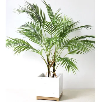 88 CM Verde Artificial Frunze de Palmier de Plastic Plante de Gradina Decoratiuni Acasă Scutellaria Copac Tropical Fals Plante