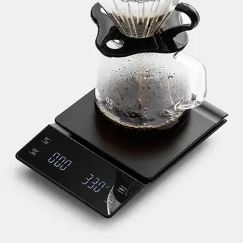 Afișaj cu LED 3 kg/0.1 g de Cafea prin Picurare Scară Electronice de uz casnic instrumente de Gătit Cântar de Bucătărie Digital cu Timer
