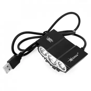SolarStorm în aer liber X3 XML T6 LED-uri 4-Modul Biciclete Lumina Cap Ciclism Lampă Față de 5V USB