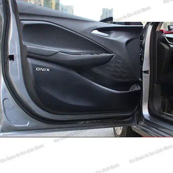 Lsrtw2017 Fibre Interior de Mașină din Piele Capac Usa Anti-lovitură Mat pentru Chevrolet Cavalier Onix 2020 2021 Accesorii Protector