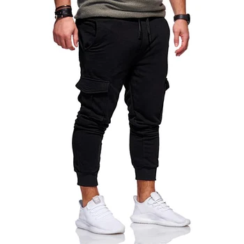 De Vânzare fierbinte Nouă Bărbați Pantaloni Casual Barbati la Modă Elastic Buzunar Multi Pantaloni Casual