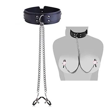 Exotice, Accesorii BDSM Bondage Reținere Fetish Guler Lanț Gulere Colocare Sfârcuri Jucarii Sexuale Pentru Femei Jocuri pentru Adulți