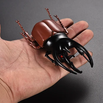 6Pcs Simulare Beetle Insecte Model Copii Adulți Jucărie Glumă de Halloween Truc elemente de Recuzită din material Plastic Non-Toxice PVC Insecte Jucărie elemente de Recuzită de Halloween