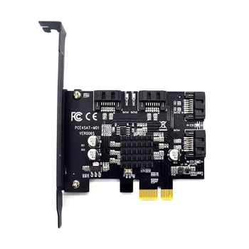 PCI-E pentru sata3.0 Controller card de expansiune 4 port 6G riser card de expansiune IPFS hard disk card miniere 88SE9215