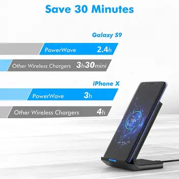 FDGAO Qi Wireless Charger Stand 30W Rapid de Încărcare Stație de Andocare Încărcător de Telefon Pentru Samsung S9 S10 S20 iPhone 12 11 XR Pro XS X 8
