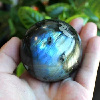 En-gros de înaltă calitate naturale labradorit pietre de cristal alb sfera minge minge de cristal pentru decor