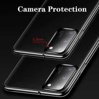 MAKAVO Pentru Huawei Honor Vedere 30 De Caz Lux Silicon Moale Placare Bara de protecție Caz Clar de Telefon Pentru Onoarea de Vedere Pro 30