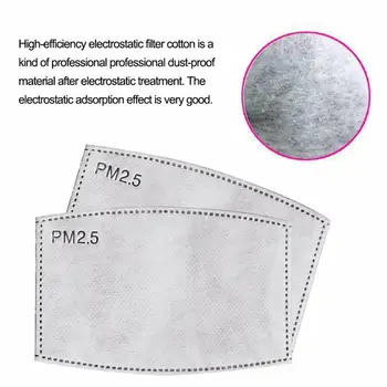 10-500PCS 5 Straturi PM2.5 Masca De Hârtie De Filtru De Înlocuire Tampon De Filtre Cu Carbon Activ Pentru Bumbac Mască Prietenoasă Cu Pielea Pad