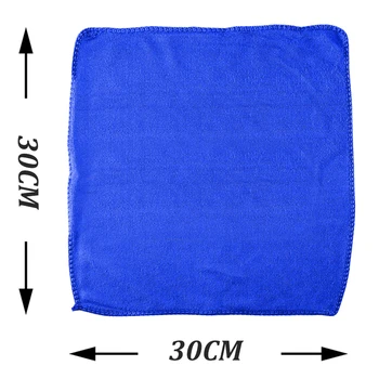Microfibra Prosop Spalatorie Auto Kit 100 Pack Albastru Microfibră De Curățare Pânză Prosop Nu-Zero Cârpă De Lustruit Detaliază Accesorii Auto