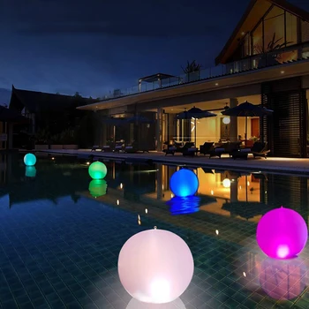 Gonflabile din PVC Balon de Control de la Distanță LED Mingea de Plajă, Piscină Decor