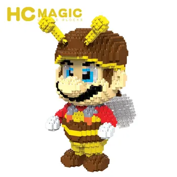 HC MAGIC 9010 Diamant Blocuri Mario Bee Copii de Asamblare Cadouri DIY Jucarii Educative figurina din Plastic
