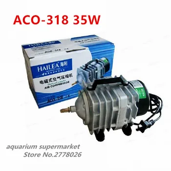 1 bucată Hailea ACO-318 35W/45W 220-240V acvariu de oxigen electrIc magnetic pompa electromagnetic compresor de aer pompa de aer