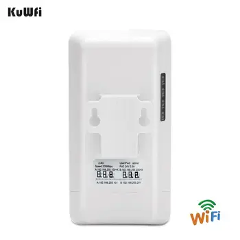 KuWFi în aer liber Router Wifi 300Mbps Wireless Repeater Wifi Bridge/CPE/AP Router punct la Punct 1KM Distanta de Acoperire Wifi