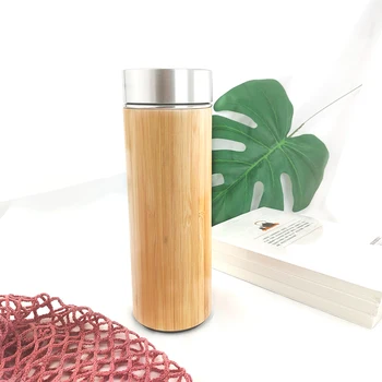 Creative Bamboo Lemn Cana Termos din Lemn Natural Sticle de Apă din Lemn Cadouri Ceașcă de Cafea Ceai Ceai de Călătorie cupa