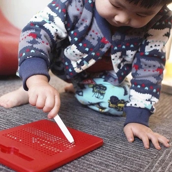 Portabil Placa De Desen Jucarii Creativitate Pentru Copii Jucarii Pentru Copii Jucării Creative De Desen Tableta Magnetica Otel Margele Ball Pen Pad Jucărie