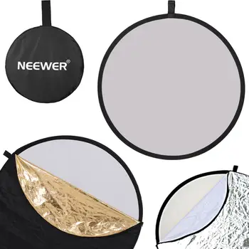 Neewer Studio Foto de Iluminat Reflector și să Stea Kit: 43 cm/110 cm 5-în-1 Multi-Disc Reflector 75 inch Stand Lumina