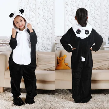 Băieți Fete Cusatura Unicorn Flanel Pijamale Copii, Pijamale Kigurumi Pijama Panda 4 6 8 10 12 Ani Flanel Pentru Copii De Animale Onesie