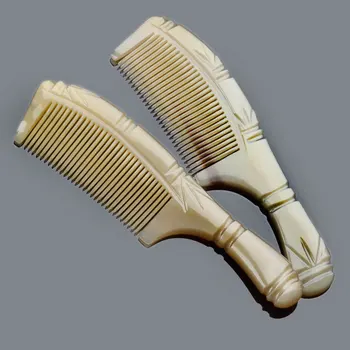 Naturale Corn Bou Pieptene Perie de Păr Nu Static de Sănătate a Părului cu o Perie de Coafat Pieptene Pentru Par Anti-Caderea parului Pieptene de Masaj G0922