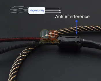 HIFI 3,5 mm-2 RCA Stereo Cablu Budweiser RCA + Ciolacu L-4E6S Audio-cablu cu inel Magnetic pentru Mp3 DAC AMP / DIY 0,5 M - 5M