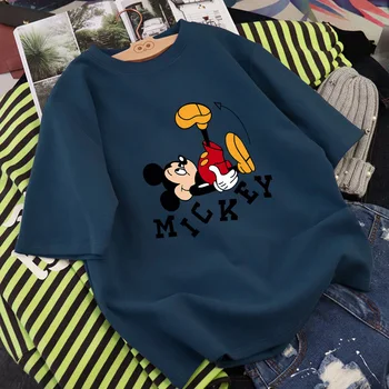 De Vara noi Mickey Mouse Femei Tricouri Pluto, Donald Desene animate T-shirt de Imprimare Haine Jumătate Maneca Kawaii coreean Haine Plus Dimensiunea