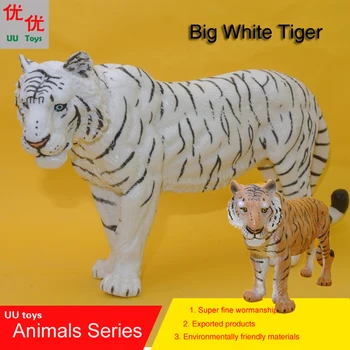 Hot toys:Super-Mare Tigru Alb model de Simulare de Animale pentru copii jucarii copii educative elemente de recuzită