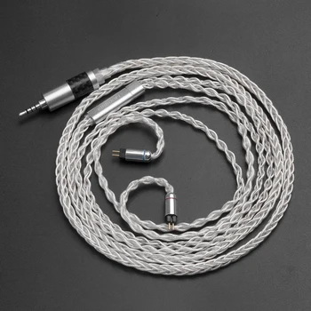 Wooeasy Upgrade Staniu Cupru Placat cu Argint Cablu 2.5/3.5/4.4 Echilibrat Cablu Cu MMCX/2pin Jack Pentru LZ A5 QT2 HQ5 HQ6