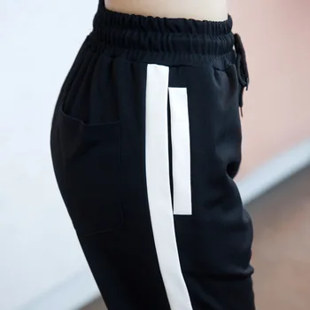 170-185cm Femei de Înaltă Talie pantaloni de Trening cu Dungi Pantaloni Sport Elevii de Funcționare Casual Pantaloni Plus Dimensiune Pantaloni Harajuku