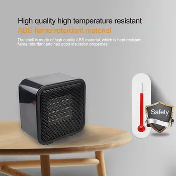 Viteza Cald Portabil, sisteme de Încălzire Electrice Desktop Mut de Încălzire Termostat de Birou Dormitor Acasă Mini Incalzitor PTC de Încălzire Ceramic Aragaz