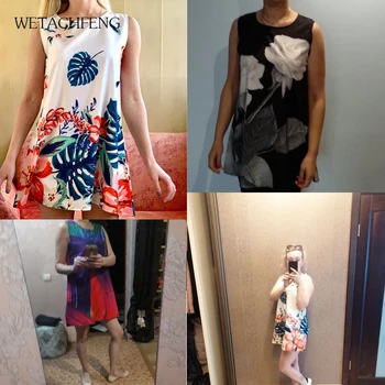 Plus Dimensiune Tie Dye Florale Rochie De Vară 2020 Alb fara Bretele Boho Plajă Șifon O Bucată de sex Feminin Sundress Îmbrăcăminte pentru Femei