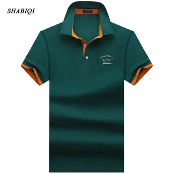 SHABIQI Brand de Moda Bărbați Clasic Tricou Polo de Vara Maneca Scurta Tricouri Tricou Barbati Solid Tricou Tricou de Bumbac Plus Dimensiune S-10XL!